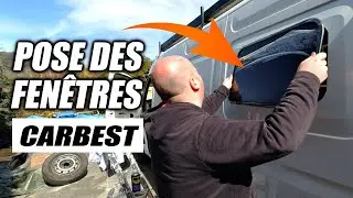 ✅ FOURGON AMÉNAGÉ - JE POSE LES FENÊTRES CARBEST ! (baie vitré carbest compact- vanlife)