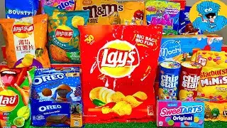 Мега Lay's Чипсы из Китая! Распаковка Еды и Дегустация. Unboxing and Degustation Foods Oreo, Candy