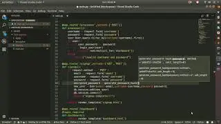 Flask tutorial build a user login system with flask-sqlachemy, password hashing (part 3)