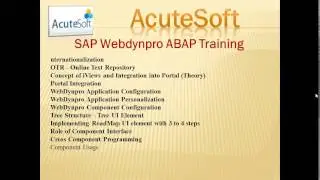 SAP Webdynpro ABAP Training