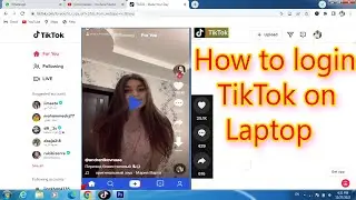 how to tiktok login in laptop | login TikTok id in pc