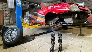 HACHIROKU FOR THE POOR. COILOVER INSTALLATION. Rear-wheel drive V8.