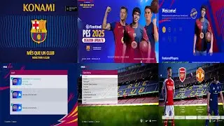 MENU GRAPHICS PES 2025 BARCELONA - PES 2021 & FOOTBALL LIFE 2024