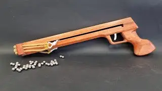 Beautiful Wooden DIY Slingshot Pistol