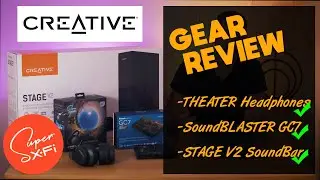 Soundblaster GC7, Stage V2 and SXFI Theater Headphones - HUGE Creative Audio Gear Review