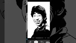 CARA CEPAT EDIT FOTO JADI STENCIL ART #shorts #stencil #art #tutorial