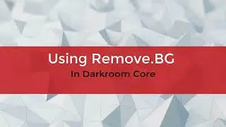 Using Remove.BG in Darkroom Core 9.3 - New Feature