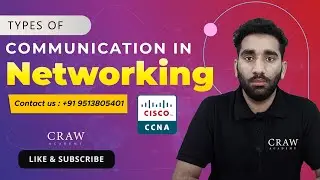 4. Types of Communication in Networking | Unicast, Multicast, Broadcast | CCNA 200-301| Deepak Yadav