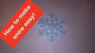 Origami - How To Make a Paper Snow