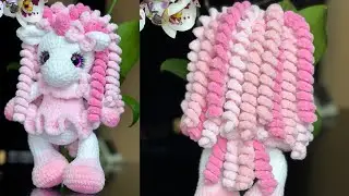 UNICORN crochet Video Tutorial / Part 3 / Amigurumi unicorn / Unicorn crochet pattern ETSY