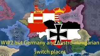German Empire and Austro-Hungarian switch places,but in WW2 | Hoi4 Timelapse