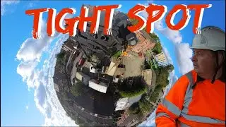 Tight Spot in Manchester #truck #hiab #manchester #insta360