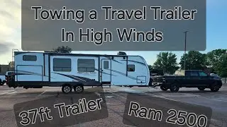 The Truth About Towing a Travel Trailer In High Winds #rv #automobile #rvers #ram #ram2500 #travel