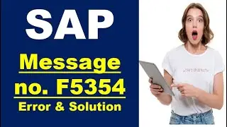 Account XXXXXX in company code XXXX cannot be directly posted to // Message no. F5354 // SAP Error