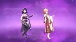 Ei and Yae Miko dancing in low quality 😻 | • |