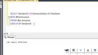SQL Server - Querying on Temp Tables (tr)