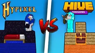 Minecraft Java Players vs Bedrock Players In Bedwars...