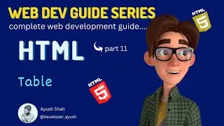 HTML Table | HTML Tutorial | Web Dev Guide Series