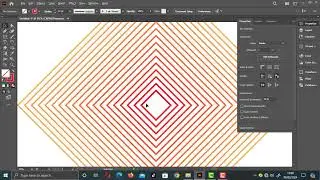 membuat  backgound gradient adobe ilustrator