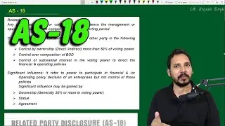 AS 18 (Related Party Disclosure ) By Brijesh sir
