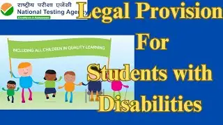 Students Disability- Legal Provision {Unit-10} Paper2 Education #ugcnet2023exam  @easeyourlessons