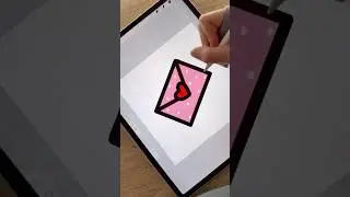 How to draw a cute little love letter🥹💌 #art #draw #drawing #digitalart #drawingtutorial