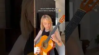 The £1 guitar strikes again #guitar #classical #shorts