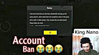 Account got banned #pubgmnextstarprogram #pubgmobile #pubgmobilec6s16