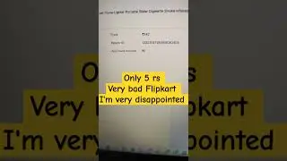 Only 5 rs Very bad #flipkart I'm very disappointed #youtubeshorts #onlines #ytshorts #education