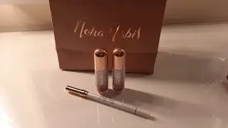 NOHA NABIL MAKEUP UNBOXING AND SWATCHES | LIP INK | LIP PENCIL #middleeasternmakeup #newmakeup