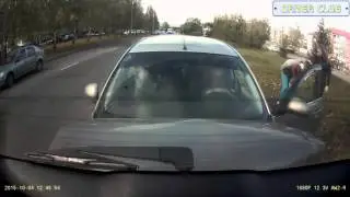 Жесть! Авария без тормозов!