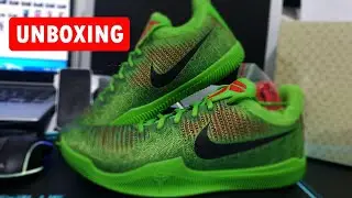 NIKE MAMBA RAGE The Grinch UNBOXING + CLOSER LOOK | Kobe Bryant 
