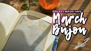 GALAXY WASHI TAPE | March Bullet Journal Theme