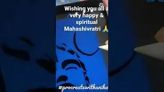 🕉️  Mahashivratri special - iPad procreate artwork 🖌️🖌️ of Adiyogi 🙏 •#procreatewithanika ✨