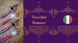 Orecchini Romanov _ Tessitura  peyote miyuki e toho