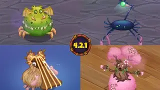 Pentumbra , X'rt , Epic viveine and Rare Pluckbill - Sounds And Animations ~ My Singing Monsters