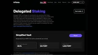 FORT Staking Vault Tutorial