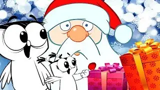 Cartoons FUNNY Christmas adventures of the funny birds for kids