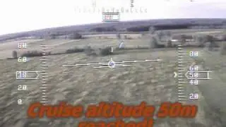 UAV (5) Tight pattern flight with TSD navigation screen, autopilot using IMU