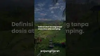 Definisi obat tenang tanpa dosis atau efek samping.