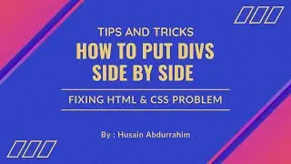Fixing HTML & CSS Problem: How to Put Divs Side by Side (Flexbox vs Float)