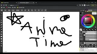 drawing a anime girl on aggie.io