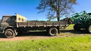 Skull Dragging an old Bedford Down to the Paddock to Cut up for Scrap