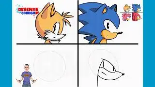 como DESENHAR os PERSONAGENS do SONIC