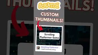 How to create CUSTOM THUMBNAILS in Scratch!  🤯🤯😱     #scratch #scratchprogramming #shorts