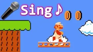 I Beat Super Mario Bros. World 1 with My Voice (Singing)