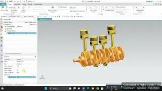 4 cylinder engine in nx motion simulation 