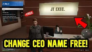 GTA 5 Online:  CHANGE CEO NAME FREE GLITCH!