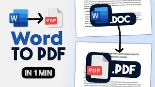 How To Convert Word To PDF - DOC/DOCX to PDF (2 Methods)