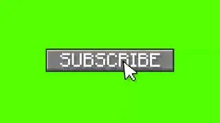 Minecraft Subscribe Button Animation Green Screen